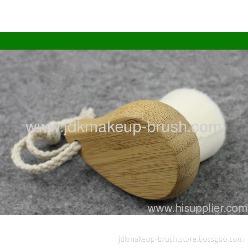 Soft Synthetic Hair Face Cleaning Brush With Bamboo Handle 